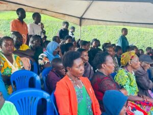 Parents listening during the meeting